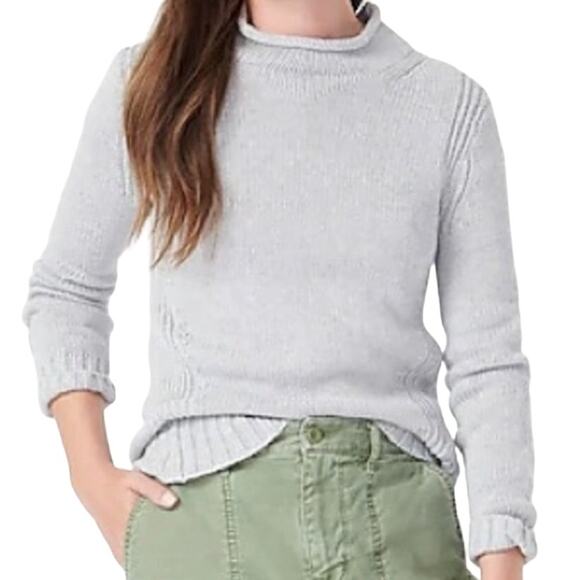 J. Crew Always 1988 roll neck sweater Heather Gray - Picture 1 of 4